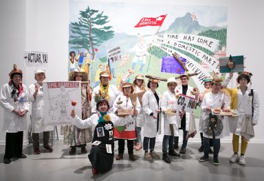 Acción para la exposición "Bobby Baker. Tarros de Chutney", La Casa Encendida, Madrid, 2019