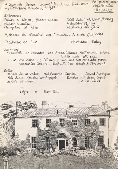 Comisionado por Ballymaloe House, Irlanda, 1987