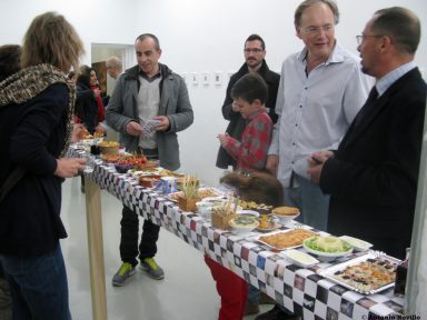 Clausura exposición “Pequeño” galería Tracer, Madrid, 2012