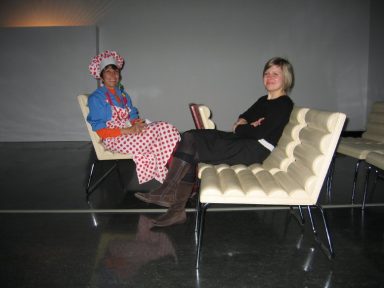 Acción en colaboración con el artista Fast Forward para el museo Bergen Kunsthall, en Noruega, 2004